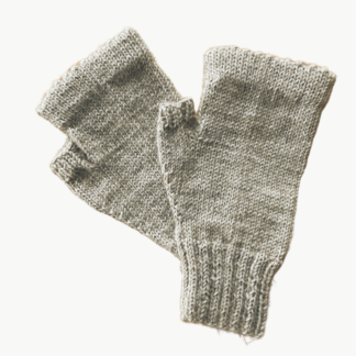 Handstickad Torgvante vuxen, beige