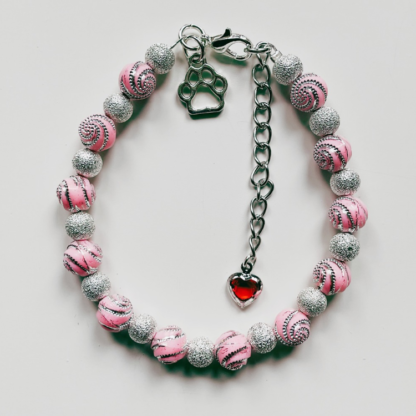 Armband tass&hjärta rosa 4