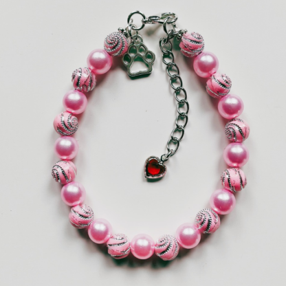 Armband tass&hjärta rosa 5