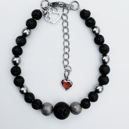 Armband tass&hjärta svart 3