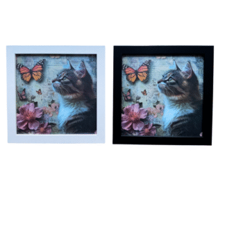 Tavla Shabby chic-3 svart/vit
