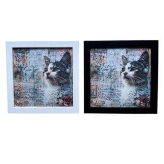 Tavla Shabby chic-17 svart/vit