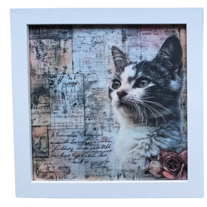 Tavla Shabby chic-17 svart/vit - Bild 2