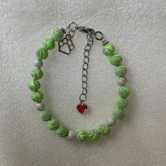 Armband tass&hjärta grön 6