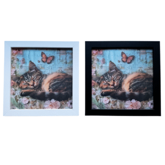 Tavla Shabby chic-6 svart/vit