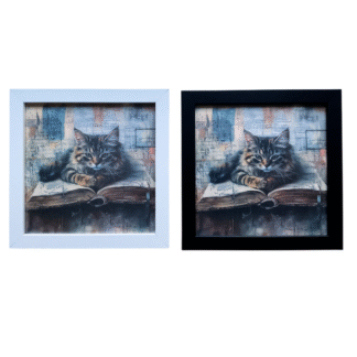 Tavla Shabby chic-13 svart/vit