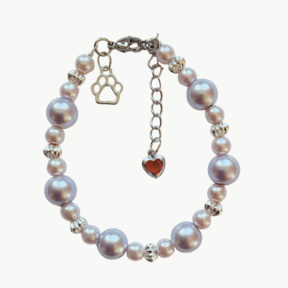 Armband tass&hjärta lila 6